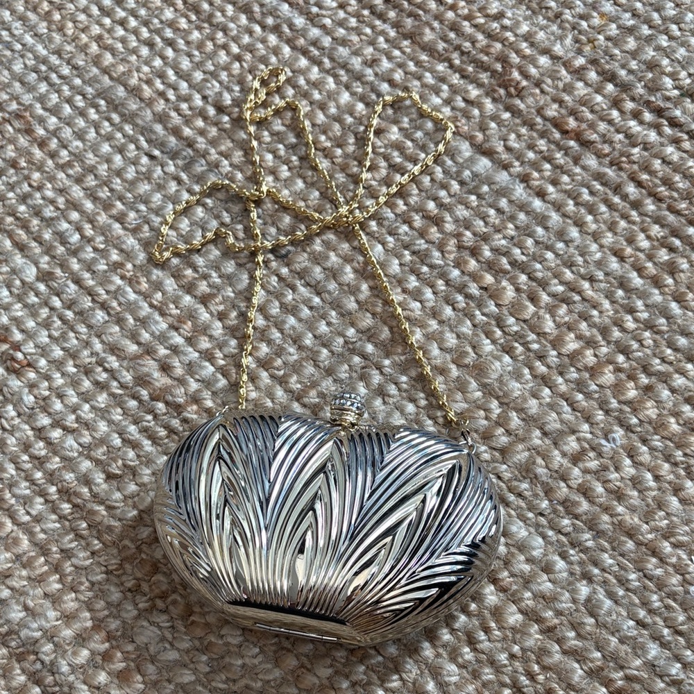 Elegant Silver and Gold Clutch